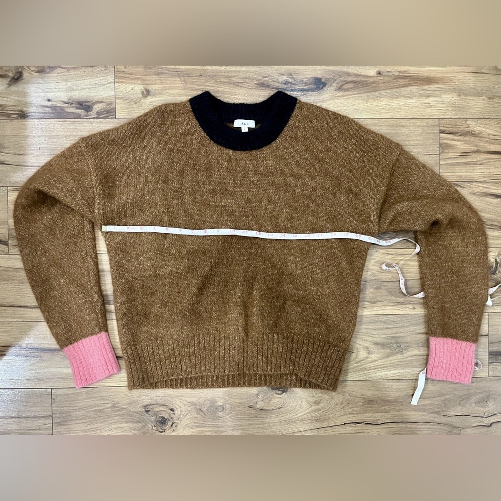 A.L.C. Hayes Alpaca Blend Color Block Sweater - image 7